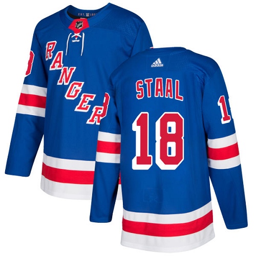 Adidas Men New York Rangers #18 Marc Staal Royal Blue Home Authentic Stitched NHL Jersey